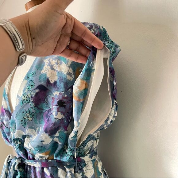 Free People Freddy Tie belt Mini Dress in Night Combo size Large NWOT - Picture 3 of 7